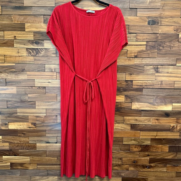 Zara - Pleated Tunic with Belt - Picture 2 of 4